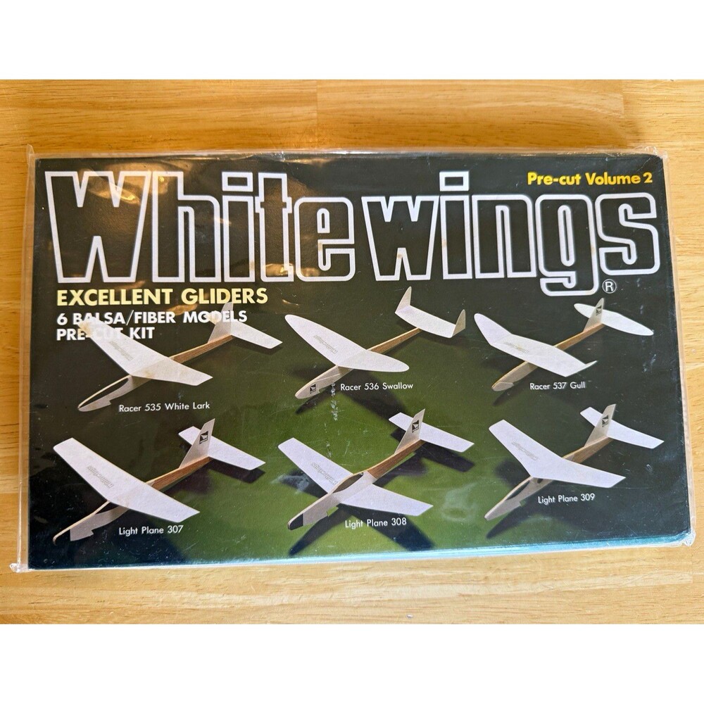 Vintage Whitewings Excellent Gliders Precut Vol 2 AG661 Balsa/Fiber Catapult Kit